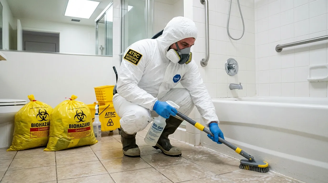 Decontamination equipment deployed for Blood Cleanup in Yardville